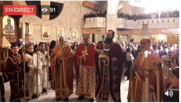 Kατάνυξη και συγκίνηση από το Χαλέπι της Συρίας: Δείτε την πρώτη ακολουθία των Χριστουγέννων μετά την απελευθέρωση